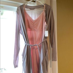 Bump in the night robe and nursing nightgown
